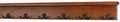 Solid Cherry Shelf Coat Rack with Aged Bronze Double Style Hooks - Made in The USA (Mahogany, 31" with 6 Hooks) by PEG+AND+RAIL