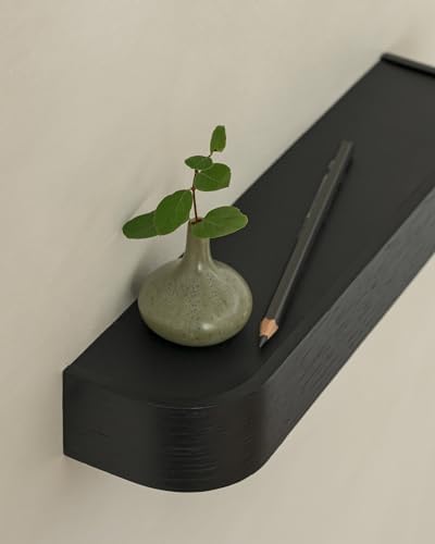 Kazai. Key Holder 'Toke' | Minimalist Key Hook Design from Berlin | Modern Key Holder Wall Mount with Wooden Shelf | Key Rack for Wall as Entryway Organizer | Oak, Black - Image 3