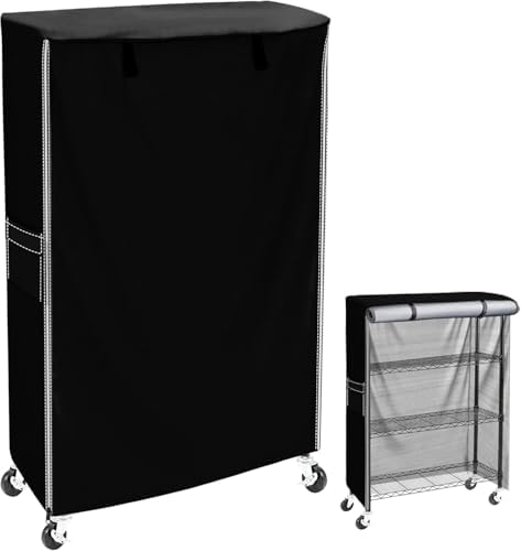Wire Shelf Cover 36 x 18 x 54, 600D Oxford Dustproof Rack Cover by MOLLYAIR