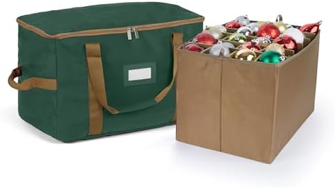 Covermates Adjustable Ornament Storage Bag, 19.25"W x 13"D x 12.5"H, Green by Covermates