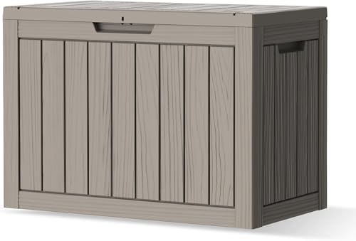 Outdoor Deck Storage Box, 50 Gallon Deck Box,Lockable Patio Storage Bench by TreillageTale