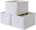 TheWarmHome Organization and Storage Basket for Shelves - Extra Jumbo 3 Pack 20.5x15.8x13.8 inch Cube Storage Bins for Toy Closet Box Home Organizer Gift (White) by TheWarmHome