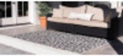 Unique Loom Outdoor Safari Collection Area Rug - Leopard (6' 1" x 9' Rectangle, Light Gray/ Gray) - Image 5