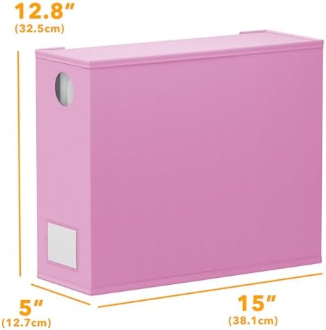 SpaceAid 12 Pack Bed Sheet Organizers and Storage, Foldable Sheet Organizer for Linen Closet, Sheets Set Folder Keeper with Window XL (Queen & King Size) Bedding Container (Pink, 12 Pack) - Image 7