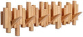 Coat Rack Wall Mount Piano Flip Down Wall Hook Rack 6 Hooks Beech by Acsigesn