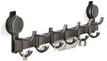 Metal Coat Hook Rail Suction Cup Door Rear Hook Perforation-Free Strong Load Bearing Hanging Rack Storage Wall(Six Hooks) by Unknown