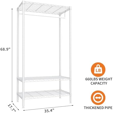 Garvee 3-Tier Heavy Duty Freestanding Clothes Rack - Image 2