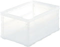 TRUSCO TSK-O40B-TM Thin Folding Container Scale, 1.4 gal (40 L), Transparent Storage Case Storage Box by Trusco