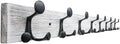 SKOLOO 43-Inch Wood Coat Rack Wall Mount with 8 Triple Hooks - Ideal for Family Entrances, Classrooms, and Pet Supplies Storage - Perfect Coat Hooks for Wall,Distressed White Wash by SKOLOO