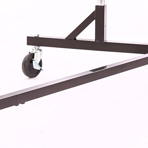 Econoco Commercial Rolling Z-Rack with Zippered Protective Garment Cover - Image 6