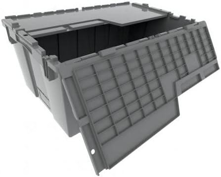 Plastic Modern Lidded Home Storage Bins - 6 Pack Heavy Duty 8.5 Gallon Size - 21.5 Inch L x 15 Inch W x 9 Inch H by Unknown
