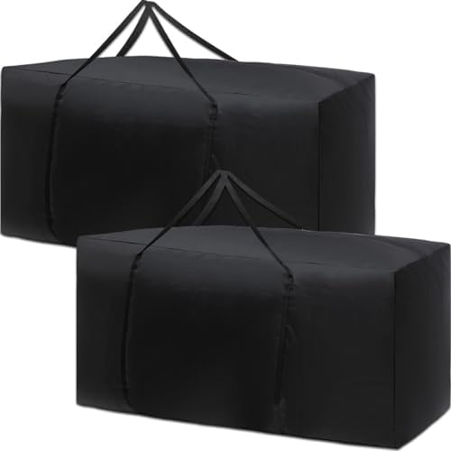 Silkfly 2 Pcs Patio Cushion Storage Bags Waterproof, 68" L x 30" W x 20" H by Silkfly