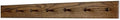 Solid Oak Xtra-Wide Shaker Peg Rack -Made in The USA - Walnut Stain 41 x 4.5 Inches with 7 Pegs by PEG+AND+RAIL