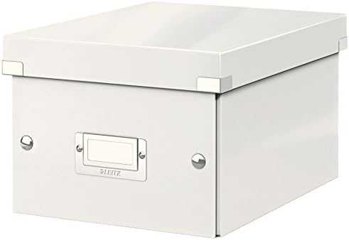 Leitz A5 Storage Box, Click and Store Range 60430001 - Small, White Storage Box A5 by Leitz