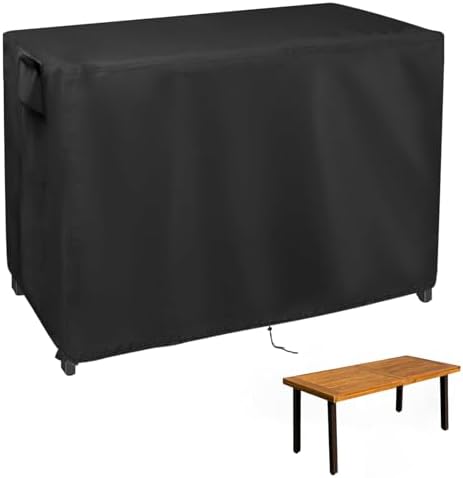 Outdoor Dining Table Cover Waterproof-69x33x30inch by PatioFurnitureCover