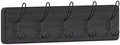 Flash Furniture Daly Wall Mounted Storage Rack - Black Wash Solid Pine Wood - 24 Inch - 5 Hanging Hooks - for Entryway, Kitchen, Bathroom by FlashFurniture