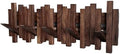 Natural Wood Wall Mounted Piano Coat Rack| Coat Rack Wall Mount| Flip Down Wall Hook Rack 5 Hooks| Entryway wall Art Hook,Made of Black Walnut by Gogreebell