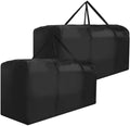 Outdoor Cushion Storage Bag Waterproof Extra Large Protective Zippered Patio Cushion Storage Bags Furniture Storage Bag with Handles, 48 L x 15 W x 22 H (2 Pack) by Bicherub