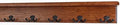 PegandRail Solid Cherry Shelf Coat Rack with Aged Bronze Double Style Hooks - Made in The USA (Mahogany, 26" with 5 Hooks) by PEG+AND+RAIL