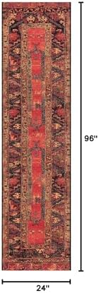 Unique Loom Outdoor Tribal Collection Area Rug - Quepos (2' x 8' Runner Multi/Black) - Image 2