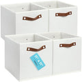OrganiHaus 11x11 Cube Storage Bins, Set of 4 - Fabric Storage Cubes by OrganiHaus