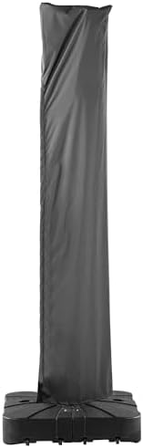 Patio Umbrella Cover Outdoor Offset Cantilever Umbrella Covers, Grey by Unknown