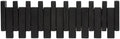 Beech Piano Key Coat Rack with 8 Flip Hooks, Black by TexasBestGift