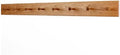 Cherry Shaker Peg Rack 4.5" Extra Wide (Cherry, 46" x 4.5" with 8 pegs) by PEG+AND+RAIL