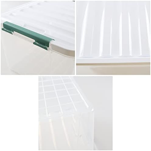 35 L Clear Large Storage Box, Plastic Storage Bins, Set of 4 - Image 3
