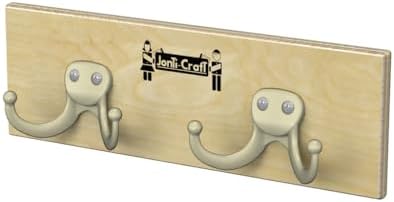 Jonti-Craft 0756JC Wall Mount Coat Rail, 2 Hooks by Jonti-Craft