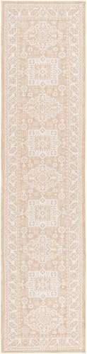 Rugs.com - Outdoor Aztec Rug – 12 Ft Runner Natural Indoor/Outdoor Rug – Weather-Resistant Easy-Clean Flatweave for Patios, Porches, and Hallways - Image 3