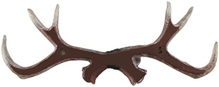 Zeckos 17 inch Lifelike Deer Antler Rack Decorative Hunting Cabin Natural Wall Hook - Image 3