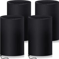 Amylove 55 Gallon Drum Cover, Rain Water Storage Barrel Cover, Black, 4 Pcs by Amylove