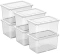 Sterilite Storage Box, Stackable Clear Plastic Bins, 20 Quart, 6-Pack by Sterilite