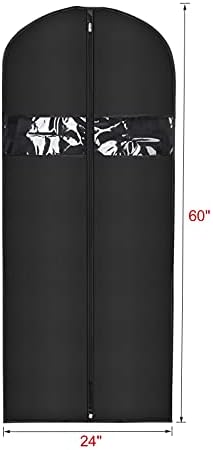 Univivi Suit Bags Garment Bags for for Hanging Clothes, 60 Inch, Set of 16 - Image 2