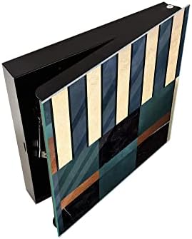 Concept Crystal 50 Keys Cabinet with Decorative Front Panel and Glass White Board KN06: Textures and Tiles 2 Series - Image 3
