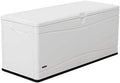 LIFETIME Outdoor Storage Deck Box, 130 Gallon, Arctic White, Lockable, UV-Protected, for Decks and Marine Docks by Lifetime