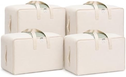 DoYiKe Soft Canvas Storage Bag for Bedding, Blankets, Quilt, Pillows by DoYiKe