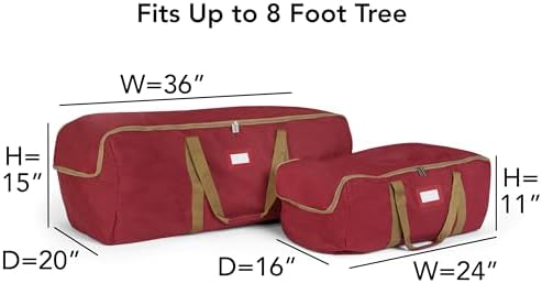 Covermates Christmas Tree Storage Bag, Red - Image 3