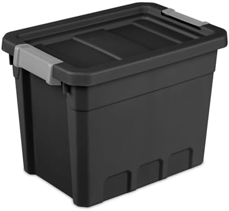Sterilite Stacker Tote with Latching Lids for Garage, 7.5 Gallon, 24-Pack by Sterilite