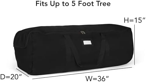 Covermates Christmas Tree Storage Bag, Black - Image 3