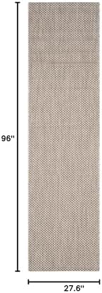SAFAVIEH Courtyard Collection CY8521 Indoor/ Outdoor splashpoof Easy scrubbing Patio Backyard Mudroom Runner-Rug, 2'3' x 8', Beige/Brown - Image 2