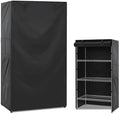 Shelf Covers for Wire Shelving,Heavy Duty Dustproof Storage Wire Rack Covers with Zipper Fit for Your Pantry Shelves ,48"*18"*72" inches, Black by GNarbor