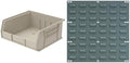 Bundle of Akro-Mils 30235 AkroBins , Stone, 6-Pack + Akro-Mils 30618 Heavy Duty Wall Mount Garage Storage Steel by Unknown