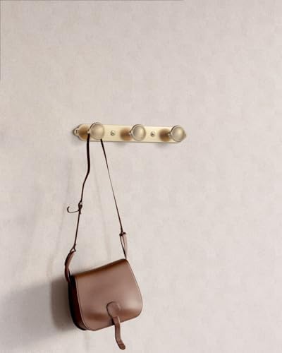 Goo-Ki 1 Pack Champagne Bronze Coat Rack Wall Mount Heavy Duty, Towel Rack Zinc Alloy Coat Hooks Wall Mounted for Bag Hat Clothes Scarf - Image 7