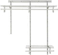ClosetMaid ShelfTrack Wire Closet Organizer System, Adjustable from 2 to 4 Ft., With Shelves, Clothes Rods, Hardware, Durable Steel, White by Unknown