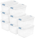 Sterilite Latching Box with Lids for Home and Office, 64 Quart, 8-Pack by Sterilite