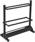 JOYWAVE Aluminium Fishing Rod Holders, Portable Fishing Rod Rack, Holds Up to 24 Rods, Modern Matte Black, 27.9x12.6x27.5 inches by Joywave
