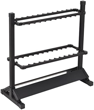 JOYWAVE Aluminium Fishing Rod Holders, Portable Fishing Rod Rack, Holds Up to 24 Rods, Modern Matte Black, 27.9x12.6x27.5 inches by Joywave