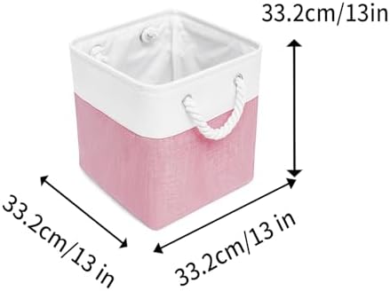 Cube Storage Bins 13 x 13, 6 Fabric Foldable Organizer - Image 4